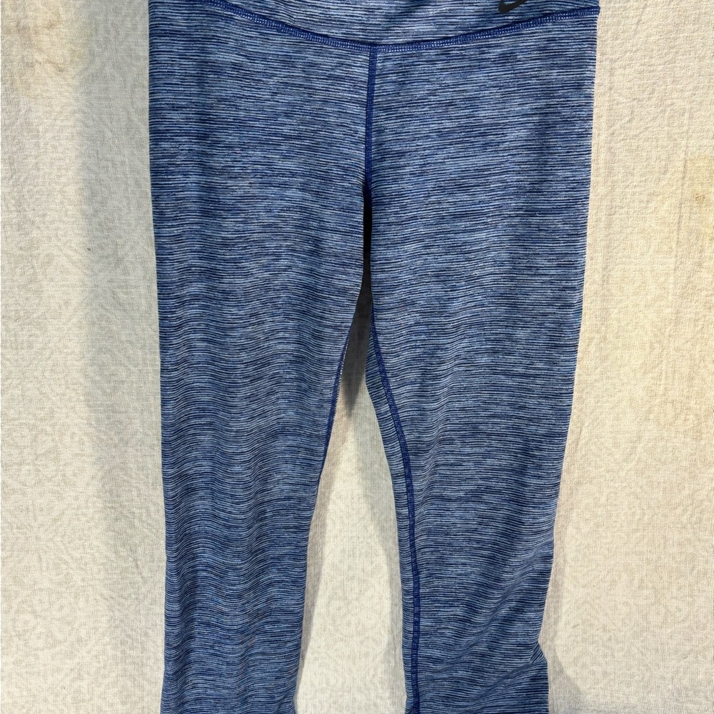 Nike Blue Heather Dri-FIT Athletic Leggings